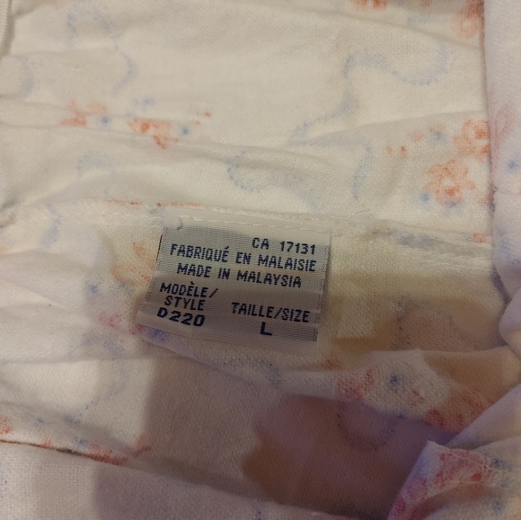 VINTAGE VERADONNA 2 Piece Flannel Pajamas Size Large - Picture 8 of 11